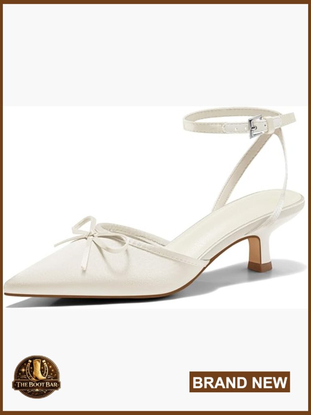 Satin Kitten Low Heels with Bow Closed Toe Pumps Dress Wedding Party Shoes